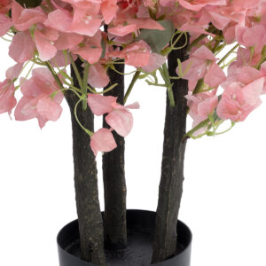 GloboStar® Artificial Garden BOUGAUVILLEA PLANT 20671 Τεχνητό Διακοσμητικό Φυτό με Ανθη Μπουκανβίλιας Ροζ – Πορτοκαλί Y120cm