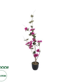 GloboStar® Artificial Garden BOUGAUVILLEA 20673 Τεχνητό Διακοσμητικό Φυτό με Ανθη Μπουκανβίλιας Φουξ Υ90cm