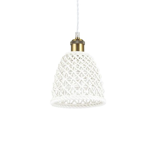 IDEAL LUX Κρεμαστό Φωτιστικό LUGANO 1xE27 Λευκού Χρώματος – 206820