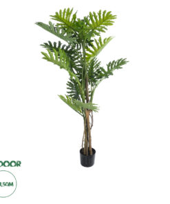 GloboStar® Artificial Garden PHILODENDRON 20684 Τεχνητό Διακοσμητικό Φυτό Φυλλόδενδρο Υ150cm