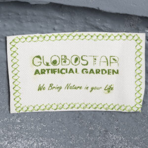 GloboStar® Artificial Garden BALTIMORE 20696 Διακοσμητικό Πολυεστερικό Τσιμεντένιο Κασπώ Γλάστρα – Flower Pot Γκρι Φ43 x Υ23cm