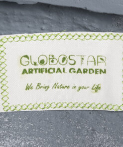 GloboStar® Artificial Garden BALTIMORE 20697 Διακοσμητικό Πολυεστερικό Τσιμεντένιο Κασπώ Γλάστρα – Flower Pot Γκρι Φ61 x Υ30cm