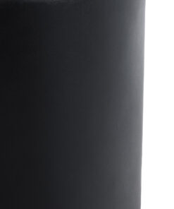 GloboStar® Artificial Garden PUEBLA 20698 Διακοσμητικό Πολυεστερικό Τσιμεντένιο Κασπώ Γλάστρα – Flower Pot Μαύρο Φ41 x Υ46cm