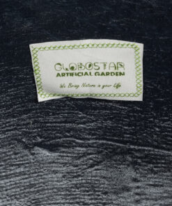 GloboStar® Artificial Garden TIJUANA 20704 Διακοσμητικό Πολυεστερικό Τσιμεντένιο Κασπώ Γλάστρα – Flower Pot Μαύρο Φ82 x Υ90cm