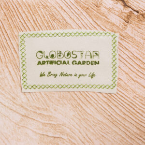GloboStar® Artificial Garden PANDORA 20706 Επιδαπέδιο Πολυεστερικό Τσιμεντένιο Κασπώ Γλάστρα – Flower Pot Λευκό με Καφέ Μ45 x Π40 x Υ72cm