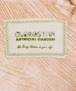 GloboStar® Artificial Garden PANDORA 20707 Επιδαπέδιο Πολυεστερικό Τσιμεντένιο Κασπώ Γλάστρα – Flower Pot Λευκό με Καφέ Μ49 x Π45 x Υ90cm