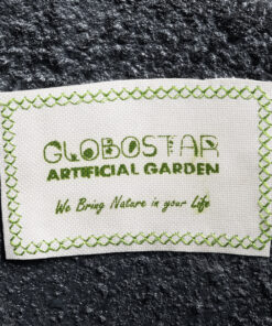 GloboStar® Artificial Garden CHLOE 20709 Επιδαπέδιο Πολυεστερικό Τσιμεντένιο Κασπώ Γλάστρα – Flower Pot Μαύρο Μ45 x Π49 x Υ90cm