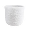 GloboStar® Artificial Garden MALVEN 20711 Επιδαπέδιο Πολυεστερικό Τσιμεντένιο Κασπώ Γλάστρα – Flower Pot Λευκό Φ25 x Υ23cm