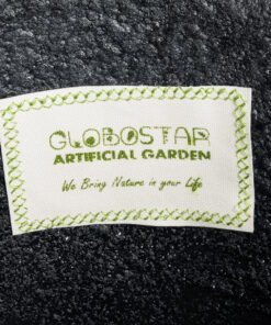 GloboStar® Artificial Garden OLYMPIA 20718 Επιδαπέδιο Πολυεστερικό Τσιμεντένιο Κασπώ Γλάστρα – Flower Pot Μαύρο Φ55 x Υ90cm