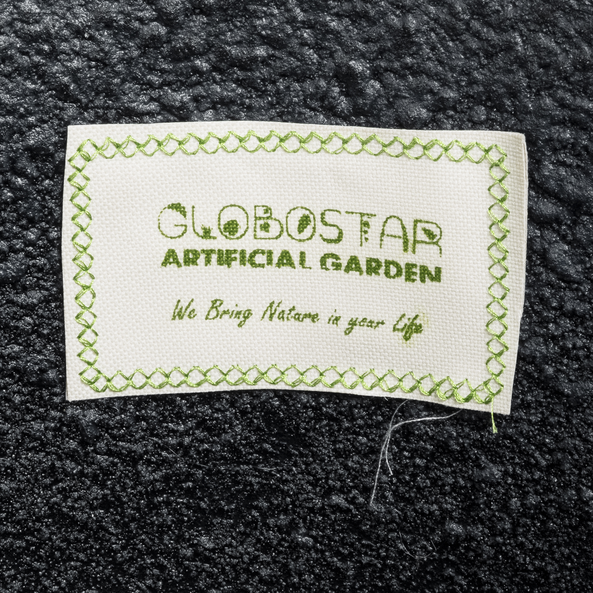 GloboStar® Artificial Garden OLYMPIA 20719 Επιδαπέδιο Πολυεστερικό Τσιμεντένιο Κασπώ Γλάστρα – Flower Pot Μαύρο Φ55 x Υ60cm