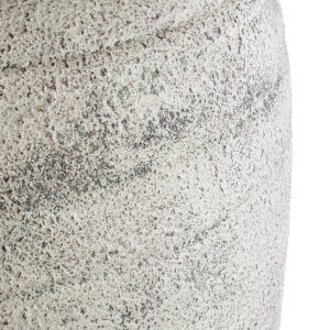 GloboStar® Artificial Garden IRISH 20720 Επιδαπέδιο Πολυεστερικό Τσιμεντένιο Κασπώ Γλάστρα – Flower Pot Μπεζ με Γκρι Φ55 x Υ120cm