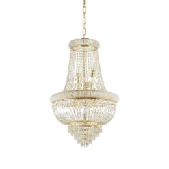 IDEAL LUX Κρεμαστό Φωτιστικό DUBAI 10xE14 Χρυσού Χρώματος – 207216