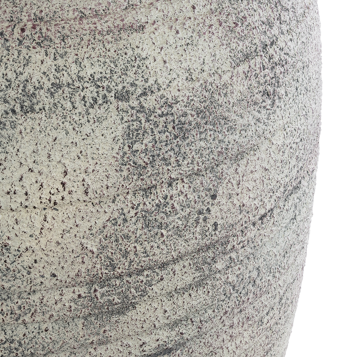 GloboStar® Artificial Garden IRISH 20721 Επιδαπέδιο Πολυεστερικό Τσιμεντένιο Κασπώ Γλάστρα – Flower Pot Λευκό με Μπεζ Φ55 x Υ90cm