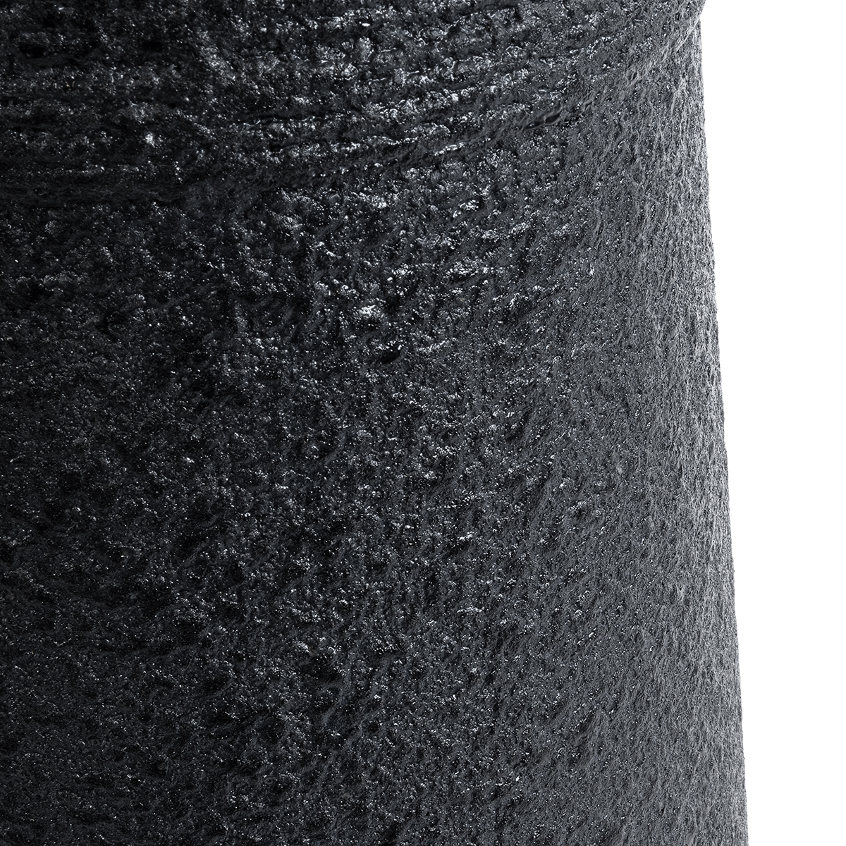 GloboStar® Artificial Garden JAKLIN 20723 Επιδαπέδιο Πολυεστερικό Τσιμεντένιο Κασπώ Γλάστρα – Flower Pot Μαύρο Φ34 x Υ62cm