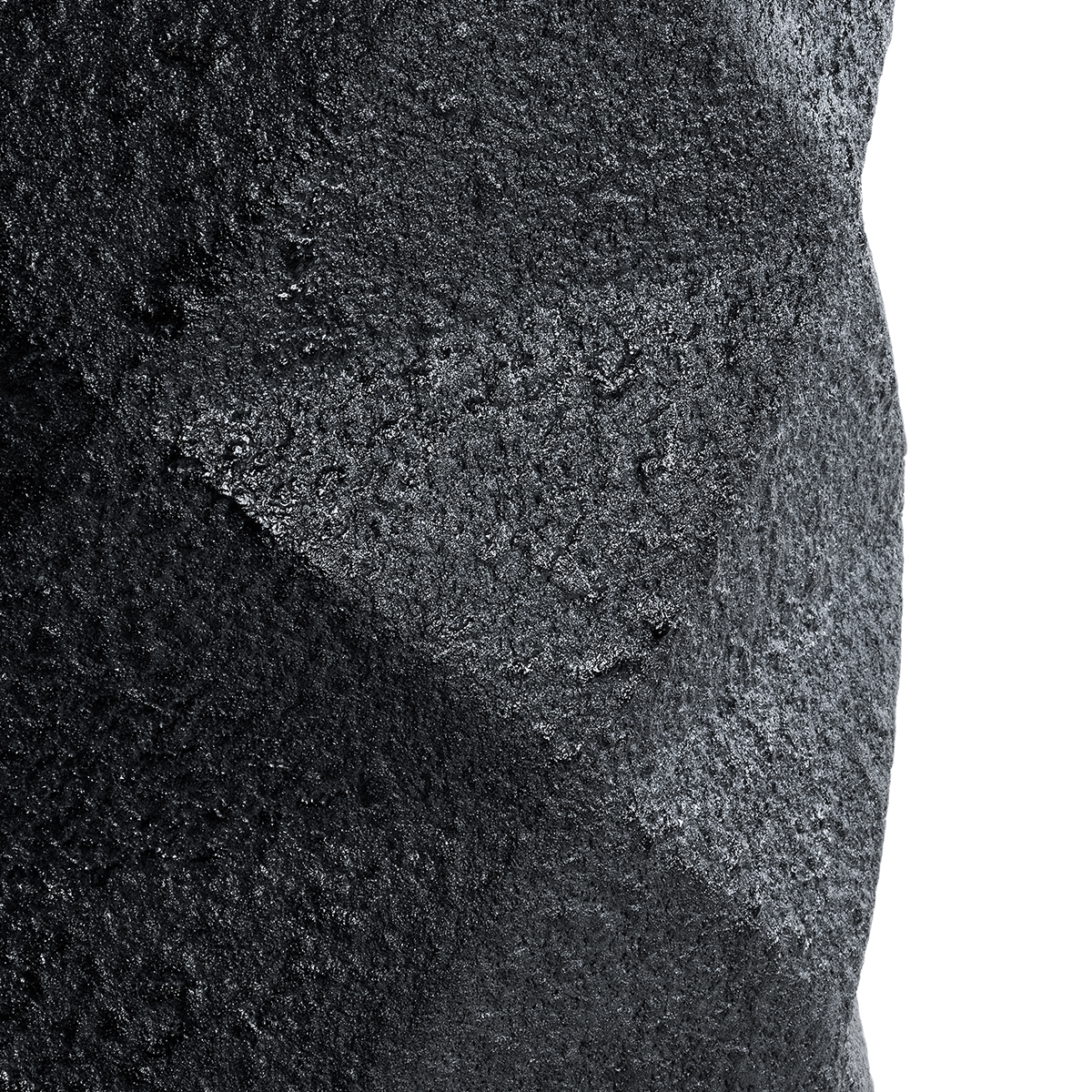 GloboStar® Artificial Garden GENOVA 20724 Επιδαπέδιο Πολυεστερικό Τσιμεντένιο Κασπώ Γλάστρα – Flower Pot Μαύρο Φ40 x Υ90cm