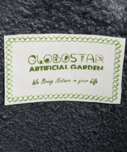 GloboStar® Artificial Garden GENOVA 20724 Επιδαπέδιο Πολυεστερικό Τσιμεντένιο Κασπώ Γλάστρα – Flower Pot Μαύρο Φ40 x Υ90cm