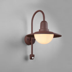 Φωτιστικό Τοίχου Trio Lighting E27 Σκουριά Αλουμίνιο IP44 207269124