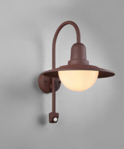 Φωτιστικό Τοίχου Trio Lighting E27 Σκουριά Αλουμίνιο IP44 207269124