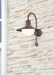 Φωτιστικό Τοίχου Trio Lighting E27 Σκουριά Αλουμίνιο IP44 207269124