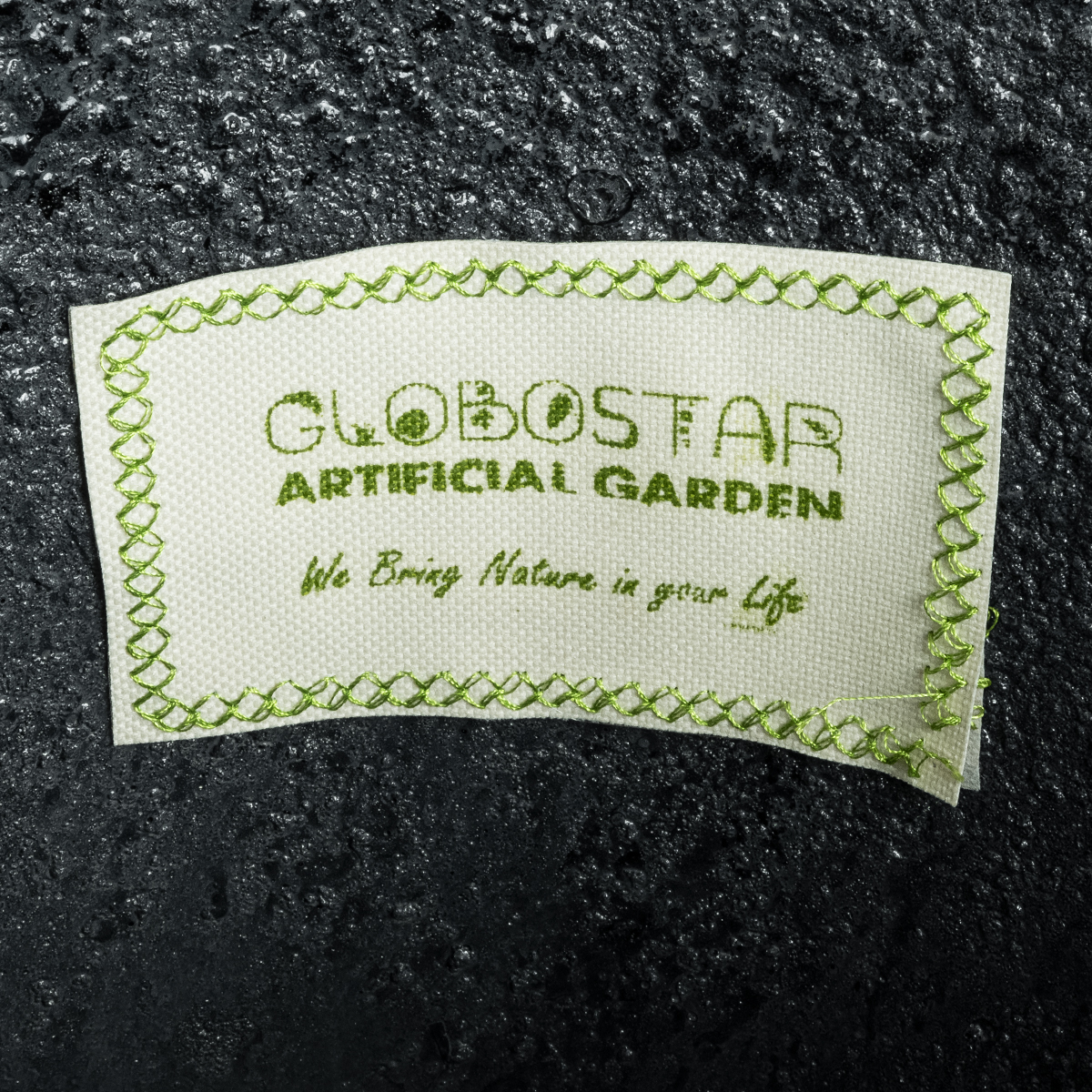 GloboStar® Artificial Garden BOLOGNA 20727 Επιδαπέδιο Πολυεστερικό Τσιμεντένιο Κασπώ Γλάστρα – Flower Pot Μαύρο Φ45 x Υ90cm