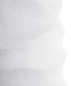 GloboStar® Artificial Garden PORTOFINO 20729 Επιδαπέδιο Πολυεστερικό Τσιμεντένιο Κασπώ Γλάστρα – Flower Pot Λευκό Φ50 x Υ110cm