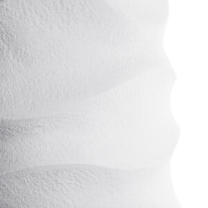 GloboStar® Artificial Garden PORTOFINO 20729 Επιδαπέδιο Πολυεστερικό Τσιμεντένιο Κασπώ Γλάστρα – Flower Pot Λευκό Φ50 x Υ110cm