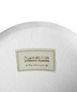 GloboStar® Artificial Garden PORTOFINO 20729 Επιδαπέδιο Πολυεστερικό Τσιμεντένιο Κασπώ Γλάστρα – Flower Pot Λευκό Φ50 x Υ110cm