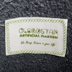 GloboStar® Artificial Garden MATERA 20733 Επιδαπέδιο Πολυεστερικό Τσιμεντένιο Κασπώ Γλάστρα – Flower Pot Μαύρο Φ42 x Υ120cm