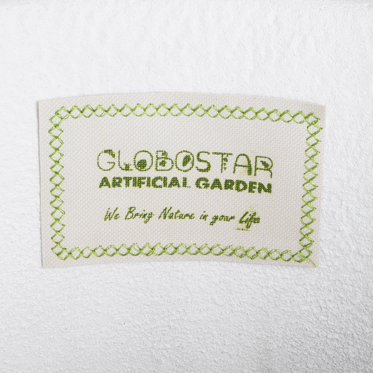 GloboStar® Artificial Garden MARSALA 20735 Επιδαπέδιο Πολυεστερικό Τσιμεντένιο Κασπώ Γλάστρα – Flower Pot Λευκό Φ41 x Υ120cm