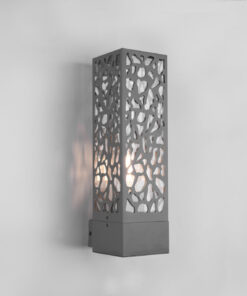 Φωτιστικό Τοίχου Trio Lighting E27 Ανθρακί Ατσάλι IP44 207360142