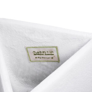 GloboStar® Artificial Garden ALBEROBELLO 20737 Επιδαπέδιο Πολυεστερικό Τσιμεντένιο Κασπώ Γλάστρα – Flower Pot Λευκό Μ50 x Π30 x Υ50cm