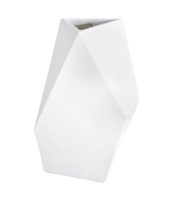 GloboStar® Artificial Garden ALBEROBELLO 20738 Επιδαπέδιο Πολυεστερικό Τσιμεντένιο Κασπώ Γλάστρα – Flower Pot Λευκό Μ58 x Π30 x Υ90cm