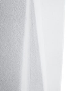 GloboStar® Artificial Garden PADOVA 20739 Επιδαπέδιο Πολυεστερικό Τσιμεντένιο Κασπώ Γλάστρα – Flower Pot Λευκό Φ48 x Υ100cm