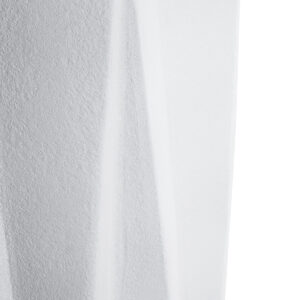 GloboStar® Artificial Garden PADOVA 20739 Επιδαπέδιο Πολυεστερικό Τσιμεντένιο Κασπώ Γλάστρα – Flower Pot Λευκό Φ48 x Υ100cm