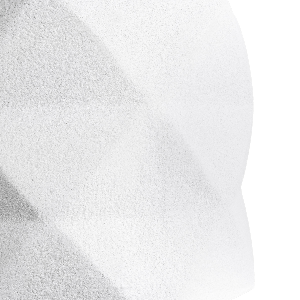 GloboStar® Artificial Garden VARENNA 20742 Επιδαπέδιο Πολυεστερικό Τσιμεντένιο Κασπώ Γλάστρα – Flower Pot Λευκό Φ40 x Υ30cm