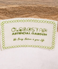 GloboStar® Artificial Garden BELLAGIO 20744 Επιδαπέδιο Πολυεστερικό Τσιμεντένιο Κασπώ Γλάστρα – Flower Pot Μαύρο με Καφέ Φ39 x Υ52cm