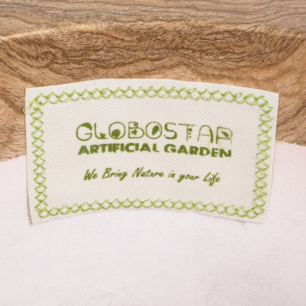GloboStar® Artificial Garden BELLAGIO 20744 Επιδαπέδιο Πολυεστερικό Τσιμεντένιο Κασπώ Γλάστρα – Flower Pot Μαύρο με Καφέ Φ39 x Υ52cm