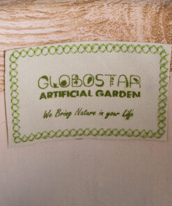 GloboStar® Artificial Garden BELLANO 20748 Επιδαπέδιο Πολυεστερικό Τσιμεντένιο Κασπώ Γλάστρα – Flower Pot Μαύρο με Καφέ Φ36 x Υ90cm
