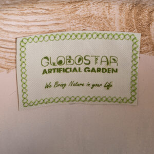 GloboStar® Artificial Garden BELLANO 20748 Επιδαπέδιο Πολυεστερικό Τσιμεντένιο Κασπώ Γλάστρα – Flower Pot Μαύρο με Καφέ Φ36 x Υ90cm