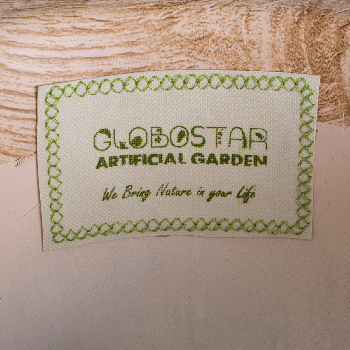 GloboStar® Artificial Garden BELLANO 20748 Επιδαπέδιο Πολυεστερικό Τσιμεντένιο Κασπώ Γλάστρα – Flower Pot Μαύρο με Καφέ Φ36 x Υ90cm