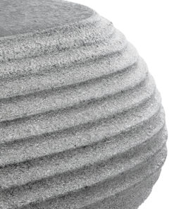 GloboStar® Artificial Garden FLORENCE 20750 Επιδαπέδιο Πολυεστερικό Τσιμεντένιο Κασπώ Γλάστρα – Flower Pot Γκρι Μ108 x Π72 x Υ40cm