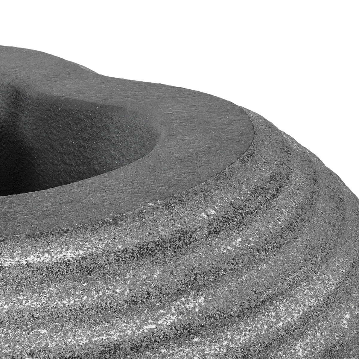 GloboStar® Artificial Garden FLORENCE 20751 Επιδαπέδιο Πολυεστερικό Τσιμεντένιο Κασπώ Γλάστρα – Flower Pot Γκρι Μ130 x Π90 x Υ48cm