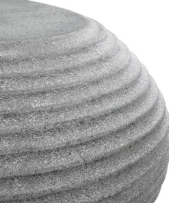 GloboStar® Artificial Garden FLORENCE 20751 Επιδαπέδιο Πολυεστερικό Τσιμεντένιο Κασπώ Γλάστρα – Flower Pot Γκρι Μ130 x Π90 x Υ48cm