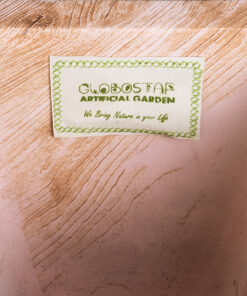 GloboStar® Artificial Garden CASSIANO 20753 Επιδαπέδιο Μεταλλικό Τσιμεντένιο Κασπώ Γλάστρα – Flower Pot Καφέ με Μαύρο Μ36 x Π36 x Υ90cm