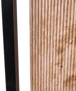 GloboStar® Artificial Garden CASSIANO 20753 Επιδαπέδιο Μεταλλικό Τσιμεντένιο Κασπώ Γλάστρα – Flower Pot Καφέ με Μαύρο Μ36 x Π36 x Υ90cm