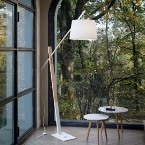 IDEAL LUX Φωτιστικό Δαπέδου EMINENT 1xE27 Λευκού Χρώματος – 207582
