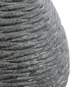 GloboStar® Artificial Garden RONDA 20759 Επιδαπέδιο Πολυεστερικό Τσιμεντένιο Κασπώ Γλάστρα – Flower Pot Γκρι Μ63 x Π41 x Υ47cm