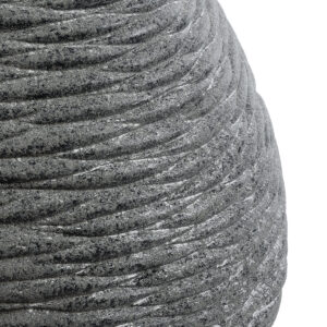 GloboStar® Artificial Garden RONDA 20759 Επιδαπέδιο Πολυεστερικό Τσιμεντένιο Κασπώ Γλάστρα – Flower Pot Γκρι Μ63 x Π41 x Υ47cm