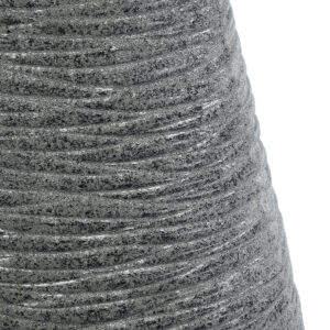 GloboStar® Artificial Garden RONDA 20760 Επιδαπέδιο Πολυεστερικό Τσιμεντένιο Κασπώ Γλάστρα – Flower Pot Γκρι Μ54 x Π48 x Υ104cm