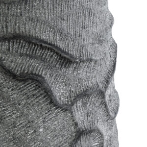 GloboStar® Artificial Garden GALICIA 20764 Επιδαπέδιο Πολυεστερικό Τσιμεντένιο Κασπώ Γλάστρα – Flower Pot Γκρι Φ50 x Υ110cm